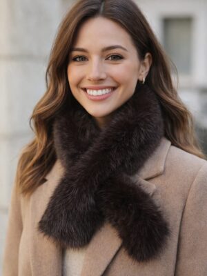 6849 cuello pelo marron