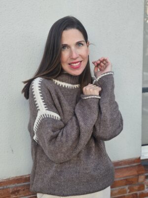 6726 Jersey marron claro