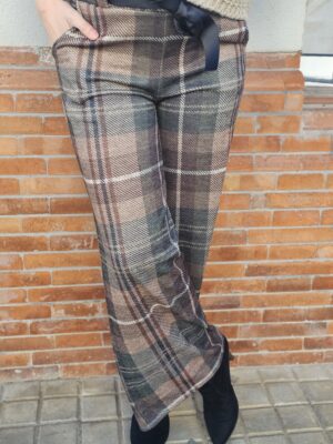 6699 Pantalón Marrón/Verde