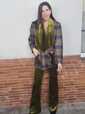 6705 chaqueta cuadro lima