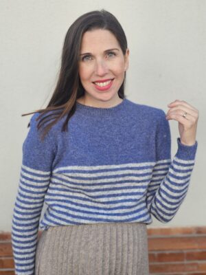 6719 Jersey rayas azul