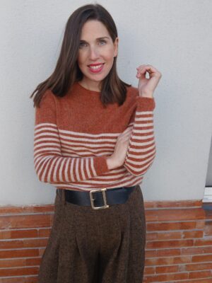 6720 Jersey rayas naranja