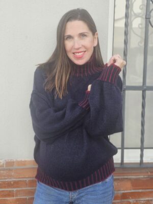 6746 Jersey marino/rojo