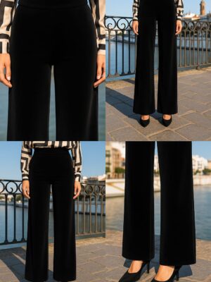 6794 Pantalon terciopelo negro