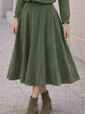 7016 Falda pana verde