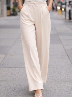 7894 Pantalón traje beige