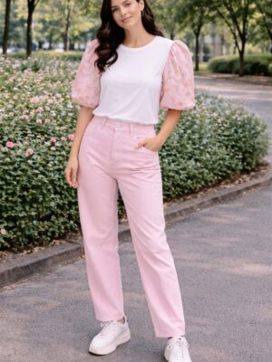 7977 Pantalón rosa