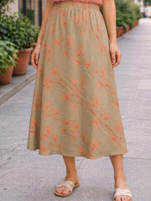 7970 Falda ramos coral