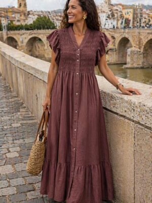 8025 Vestido malva