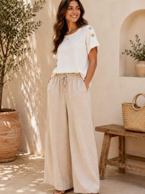 8177 Pantalón de lino